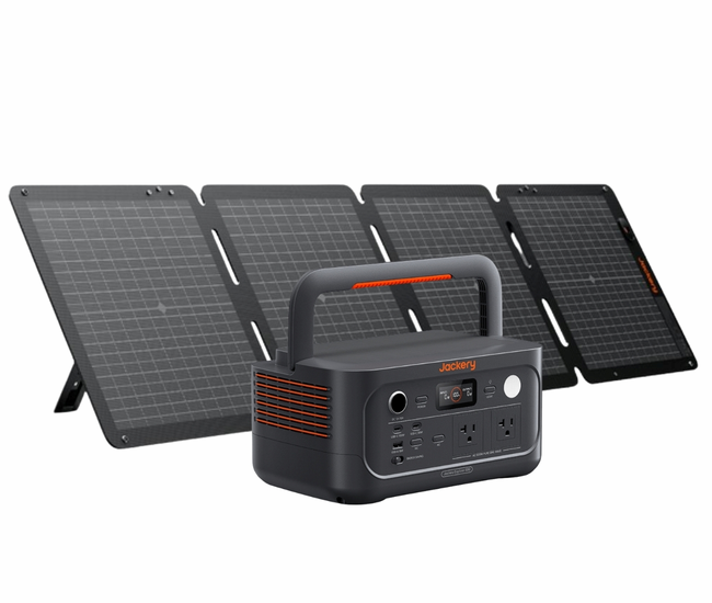 Jackery Explorer 500 V2 Portable Solar Generator Kit - With 100W Air Solar Panel