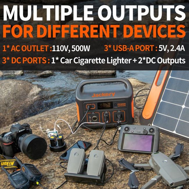 Jackery Explorer 550 Solar Generator Kit