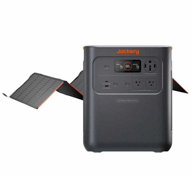 Jackery HomePower 3600 Pro Max - Includes the Jackery SolarSaga 500X Solar Panel