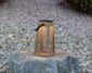 Les Jardins Roam Steel Mesh Solar Lantern - Weathered Teak