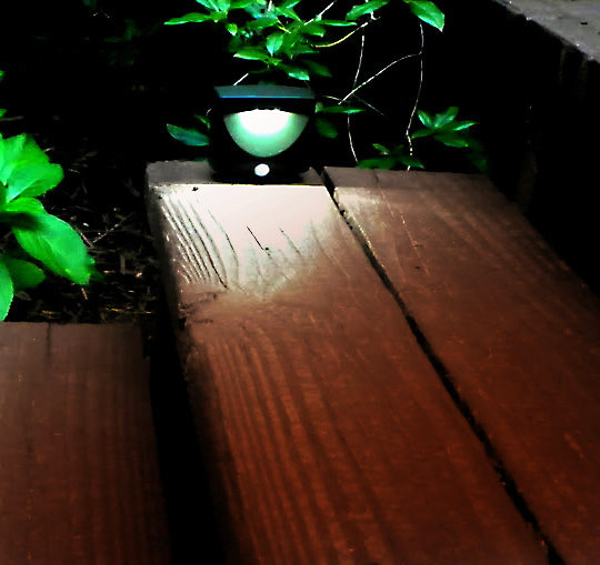 Motion Activated Outdoor Led Night Light Set of 3 Battery Operated