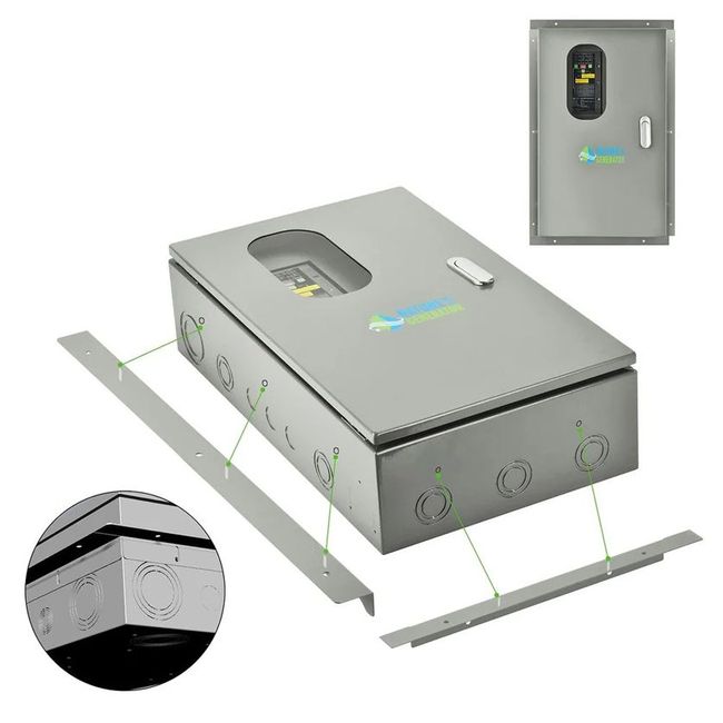 Natures Generator 30A Automatic Generator Transfer Switch with Semi Flush Mount
