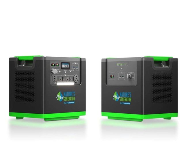 Natures Generator Lithium 6000 Portable Power Station with  Power Pod