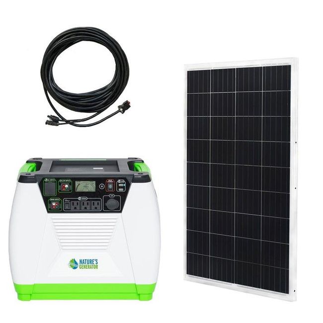 Natures Generator Portable 1800-Watt Solar Generator - Gold Kit
