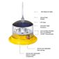 Sealite SL15 Solar Marine Lantern with On-Off Switch - Green