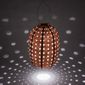 Soji Stella Barrel Swiss Dot Solar Lantern - Copper