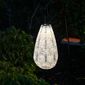 Soji Stella Blossom Teardrop Solar Lantern - Porcelain