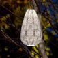 Soji Stella Blossom Teardrop Solar Lantern - Porcelain