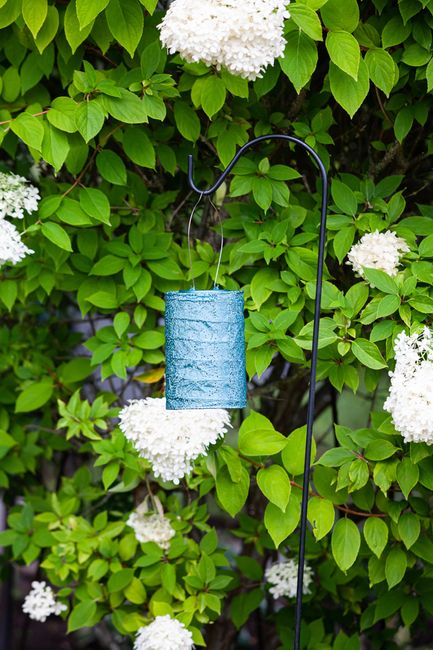 Soji Stella Cylinder Metallic Emerald Lantern