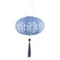 Soji Stella Tassel Oval Solar Lantern - Sky Blue