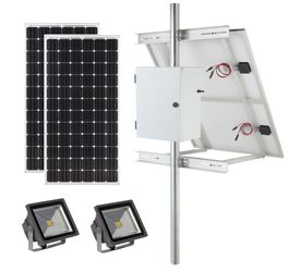 Solar Flagpole Lights - Solar Flag Pole Lighting Kits