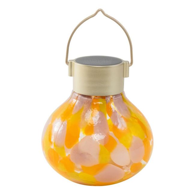Handblown Glass 5 Inch Solar Tea Lantern - Mai Tai