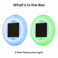 Techko Solar Floating Multi-color Pool Light Model - 2 Pack