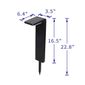 Techko Solar L-Shaped Path Lights - 2 Pack