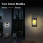 Techko Solar Wall Lantern - Dual Lighting Modes