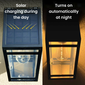 Techko Solar Wall Lantern - Dual Lighting Modes