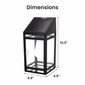 Techko Solar Wall Lantern - Dual Lighting Modes