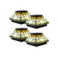 Classy Caps Wellington Solar Post Cap Light Tiffany Style - 4 Pack