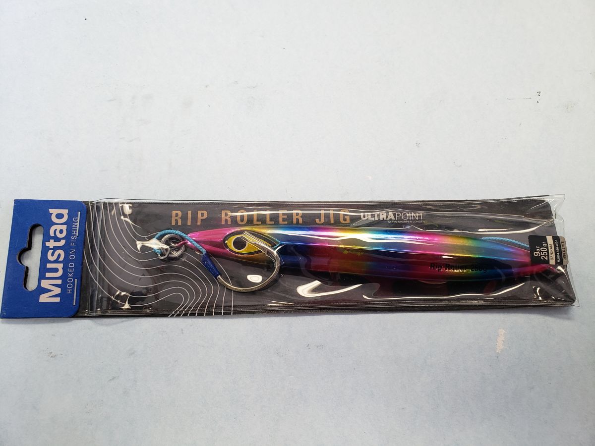 Jig Mustad Rip Roller Slow Fall Sardine Glitter - Esche Da Pesca Verticale, Profilo Sottile, Gancio Singolo 2X
