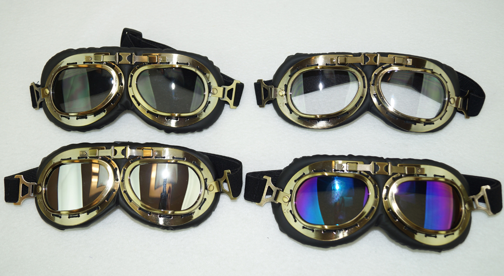 Aviator Goggles Gold