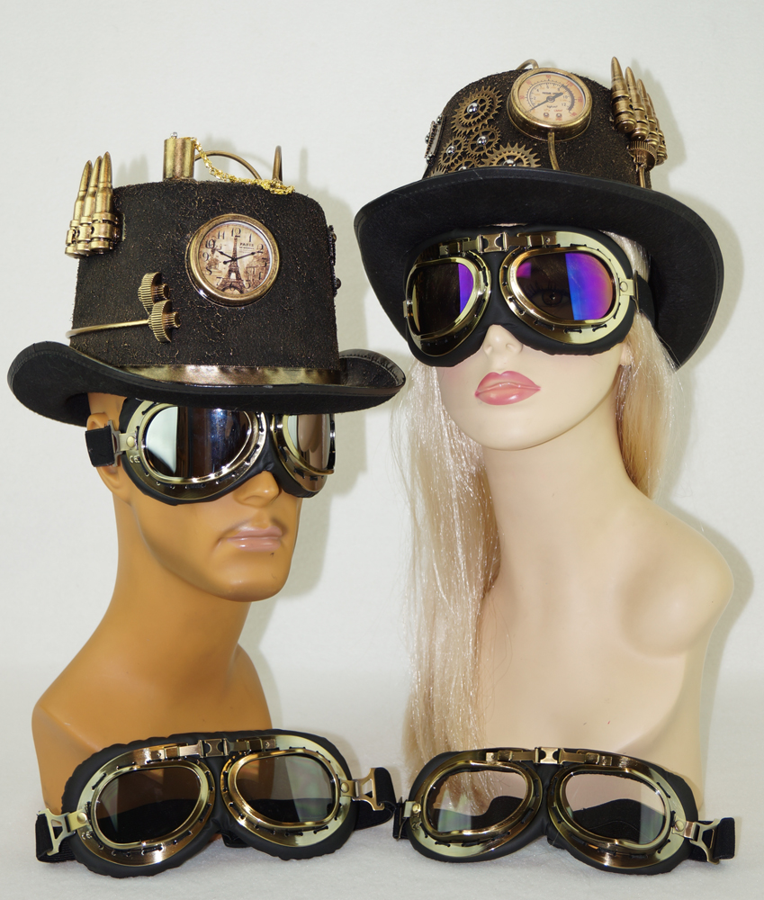 Aviator Goggles Gold