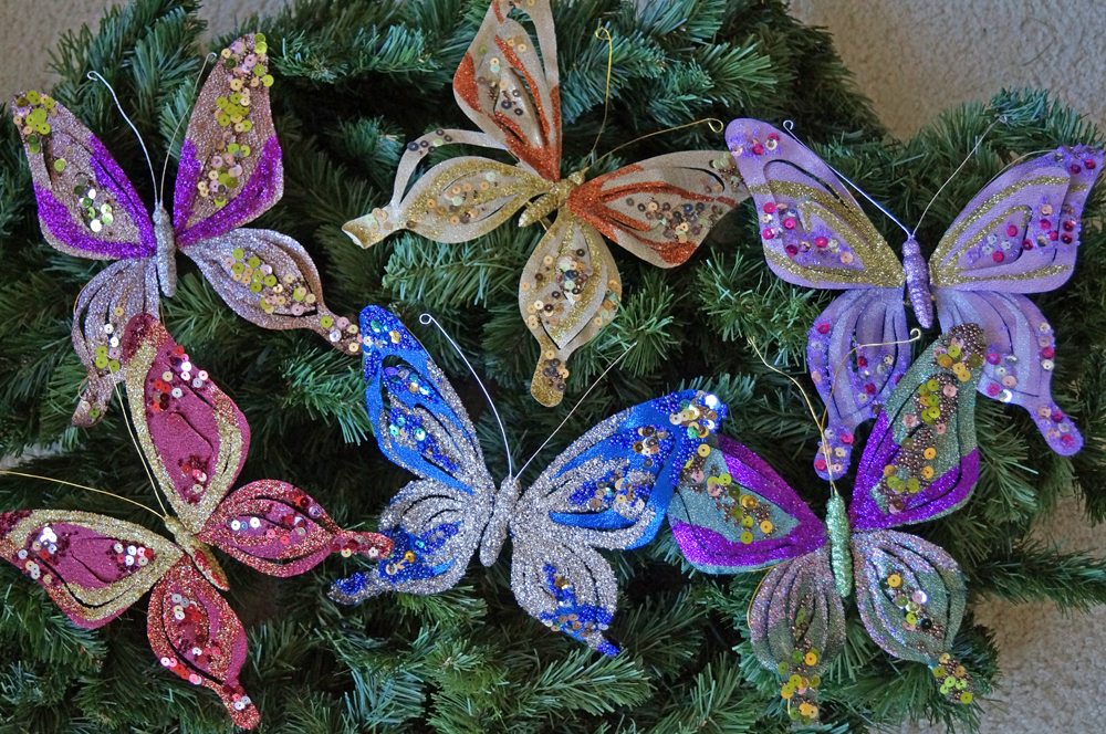 Clip On Butterfly Ornaments **CLOSEOUT 0.60**