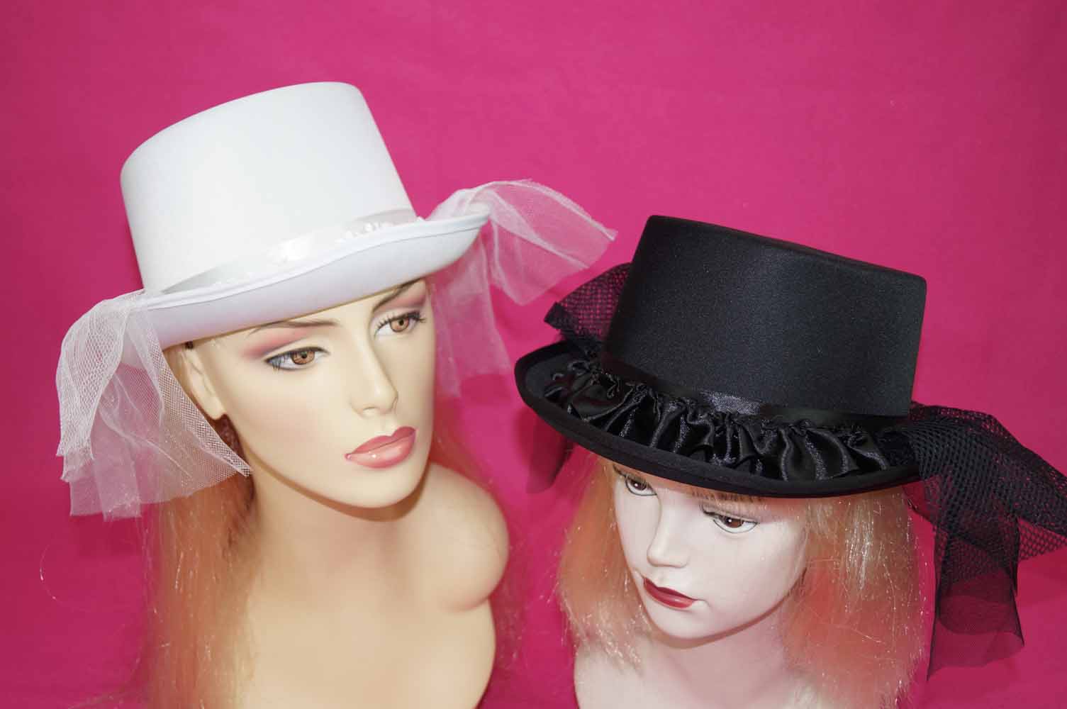TOP HAT W/MESH VEIL **OVERSTOCK SPECIAL 2.99