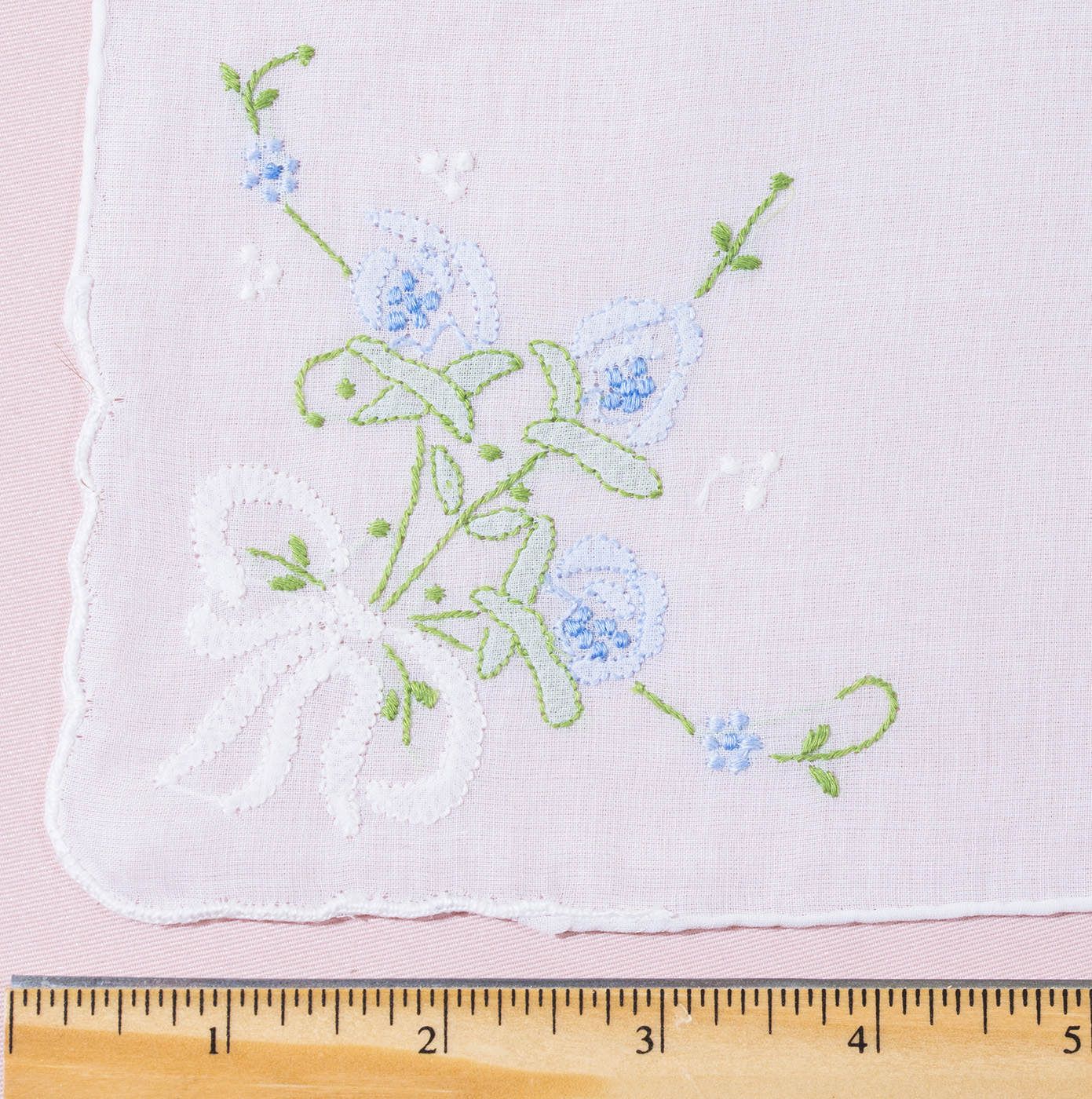 Floral Embroidered Handkerchief