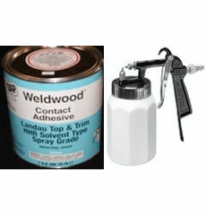 1 Gal. DAP Weldwood HHR Contact Cement and Eze Spray Gun