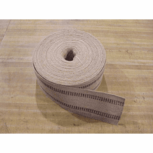 Red Jute Webbing - 3.5 Inches Wide (3 1/2") By The Yard - Natural Burlap Strap For Crafts, Upholstery & More