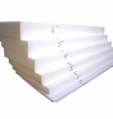 5"x54"x72" Regular Medium Density Foam Sheet
