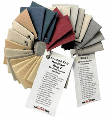 Automotive Headliner Brushed Knit Sample Ring Set