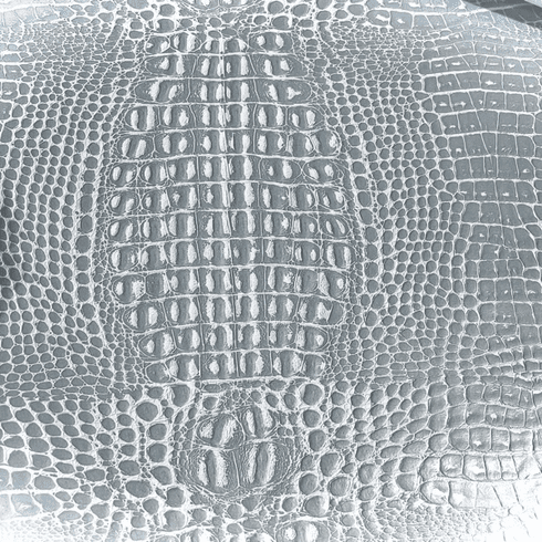 Crocodile Marine Vinyl Cool Silver
