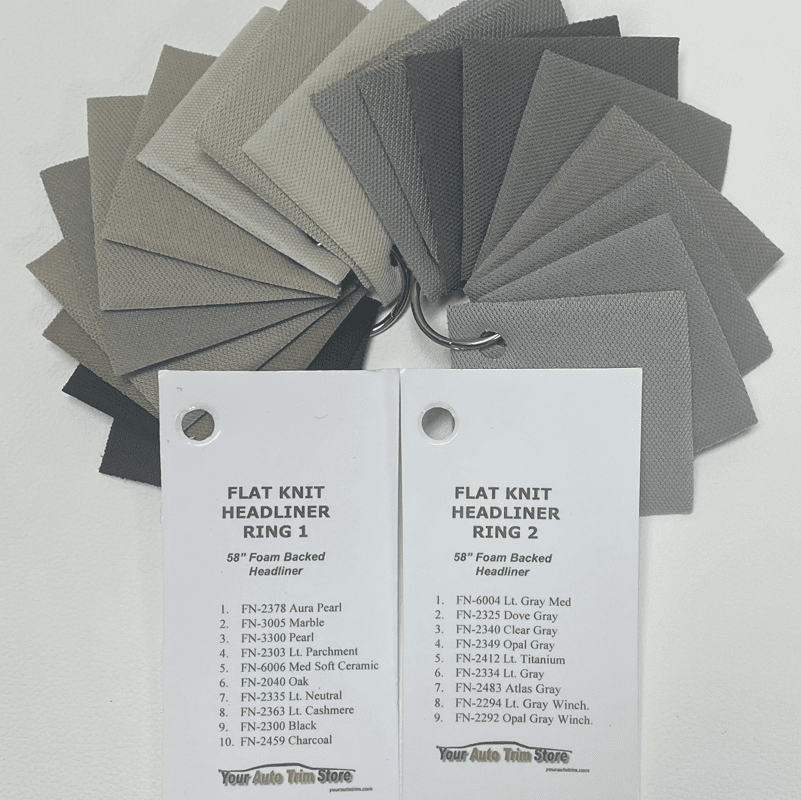 Headliner Patterns Flat Knit Headliner Sample Rings