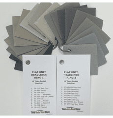 Flat Knit Headliner Sample Rings