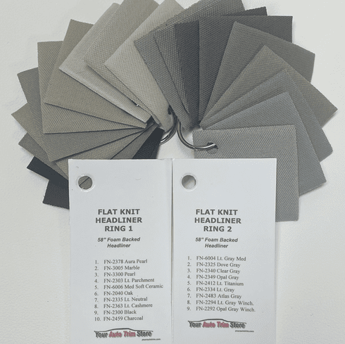 Flat Knit Headliner Sample Rings