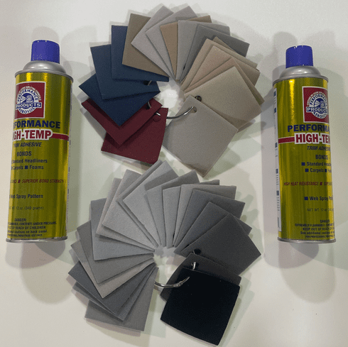 Headliner Kit 90 inches by 58 inches Headliner Fabric and Two Cans Adhesive