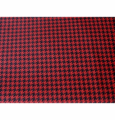 Houndstooth Black/GM Red