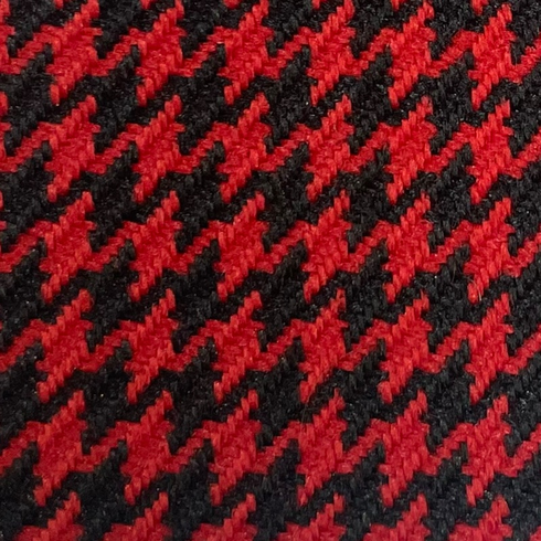Houndstooth Black/GM Red