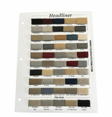 Purchase a Automotive Headliner Sample Card OUT OF STOCK