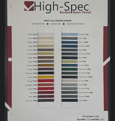 Purchase A Printed High-Spec Thread Chart