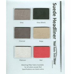 Purchase A Suede Headliner Chart