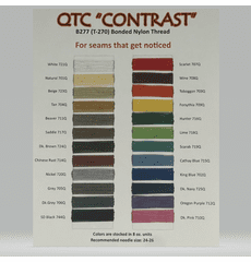 Purchase A T-270 Contrast Thread Chart (Printed)
