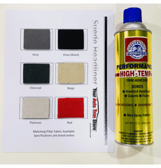 Suede Headliner Kit <b>Charcoal</b> 36 inches by 60 inches Headliner Fabric and One Can Adhesive