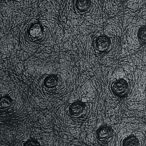 Titan Ostrich Faux Leather Black