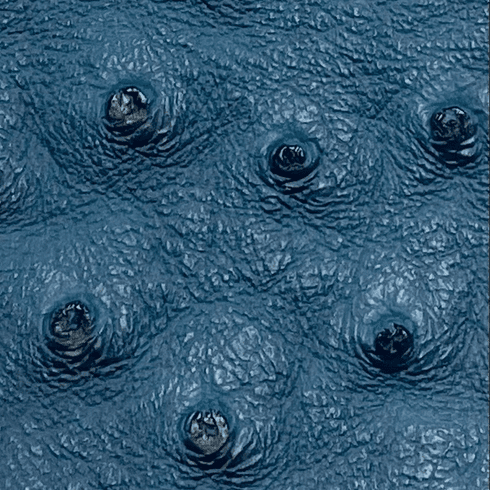 Titan Ostrich Faux Leather Blue