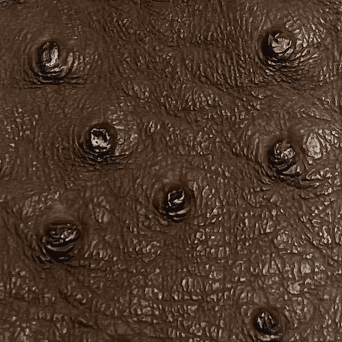Titan Ostrich Faux Leather Brown