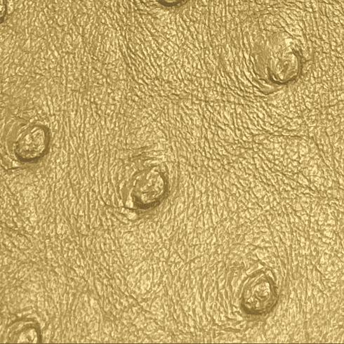 Titan Ostrich Faux Leather Metallic Gold