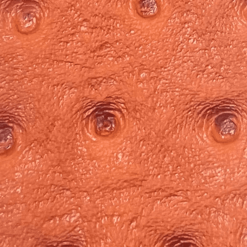 Titan Ostrich Faux Leather Orange