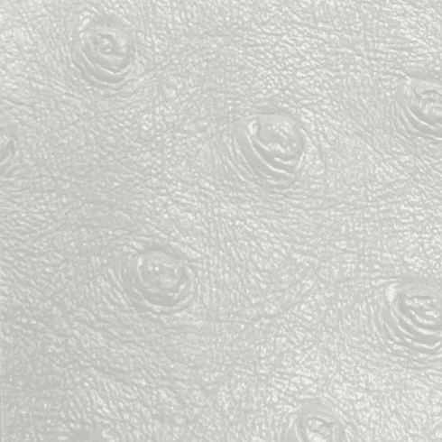 Titan Ostrich Faux Leather White